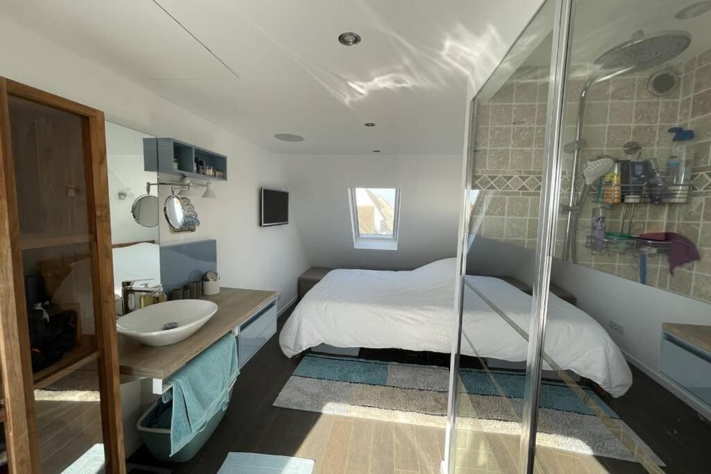 Apartmán Duplex Avec Jacuzzi Vue Imprenable Sur La Baie De Wissant Exteriér fotografie