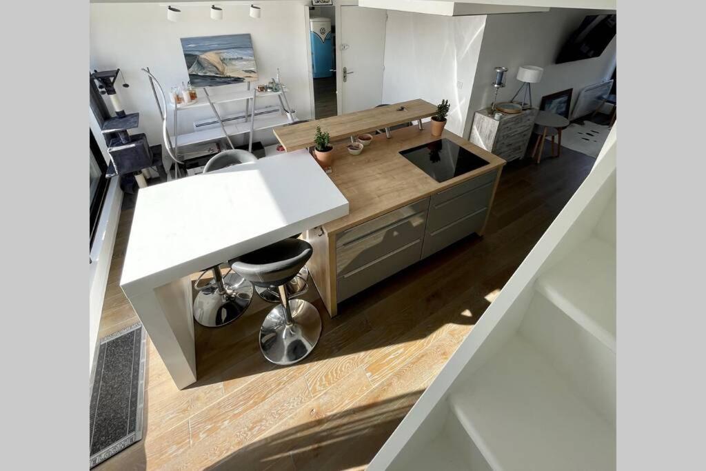 Apartmán Duplex Avec Jacuzzi Vue Imprenable Sur La Baie De Wissant Exteriér fotografie