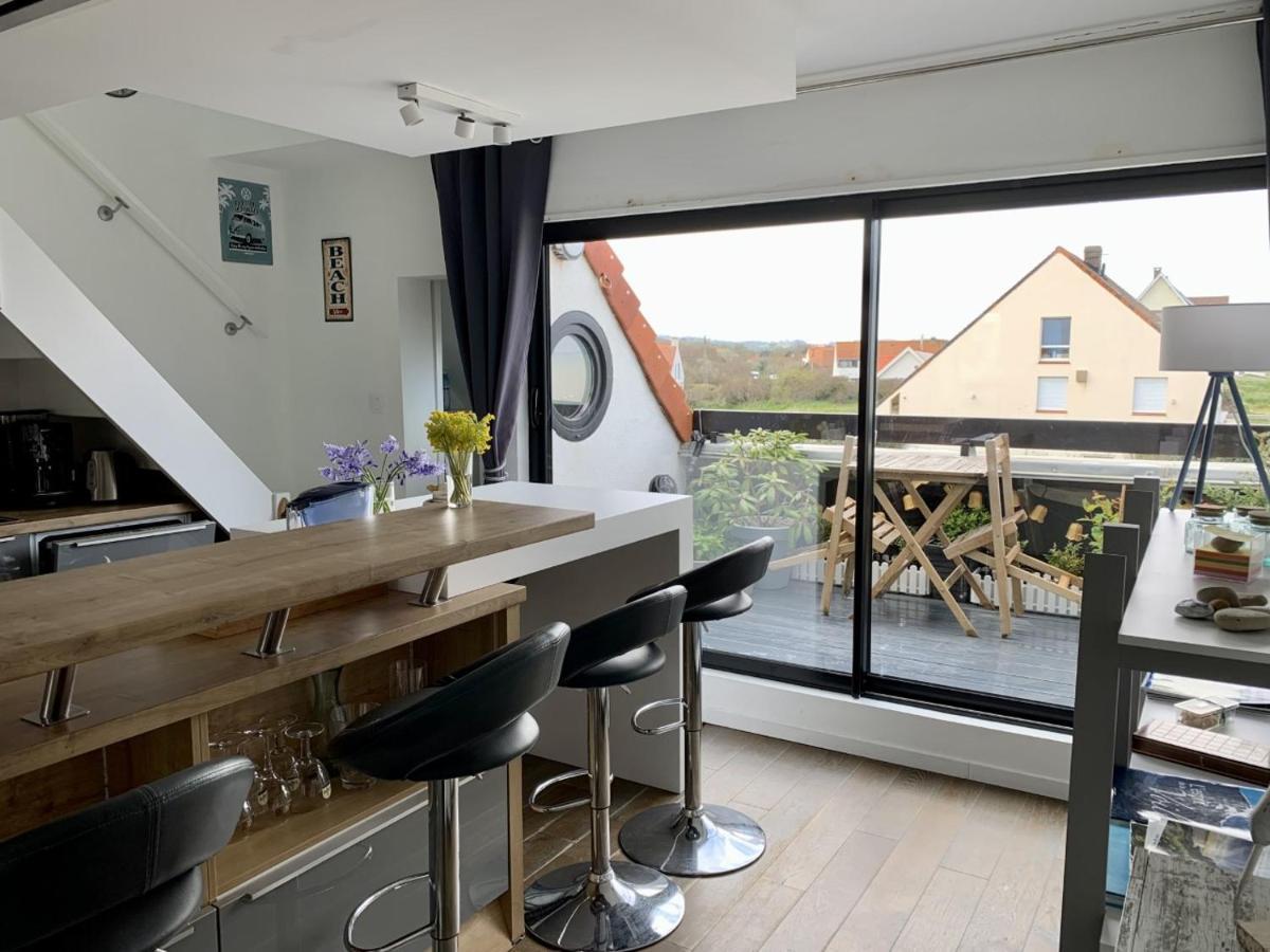 Apartmán Duplex Avec Jacuzzi Vue Imprenable Sur La Baie De Wissant Exteriér fotografie